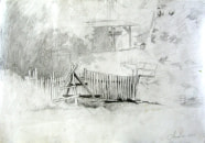 Courtyard in Engure, 2003