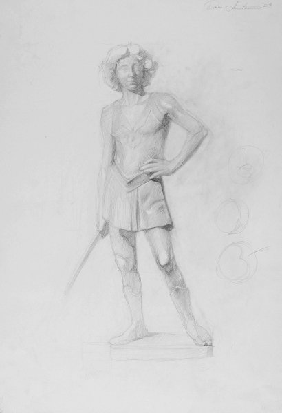 Young David sculpture, 2005