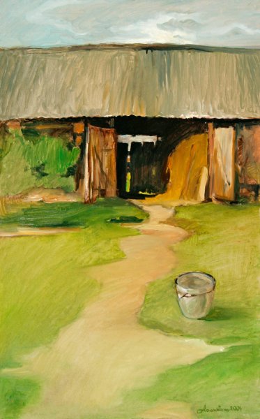 Trail through the barn, 2004